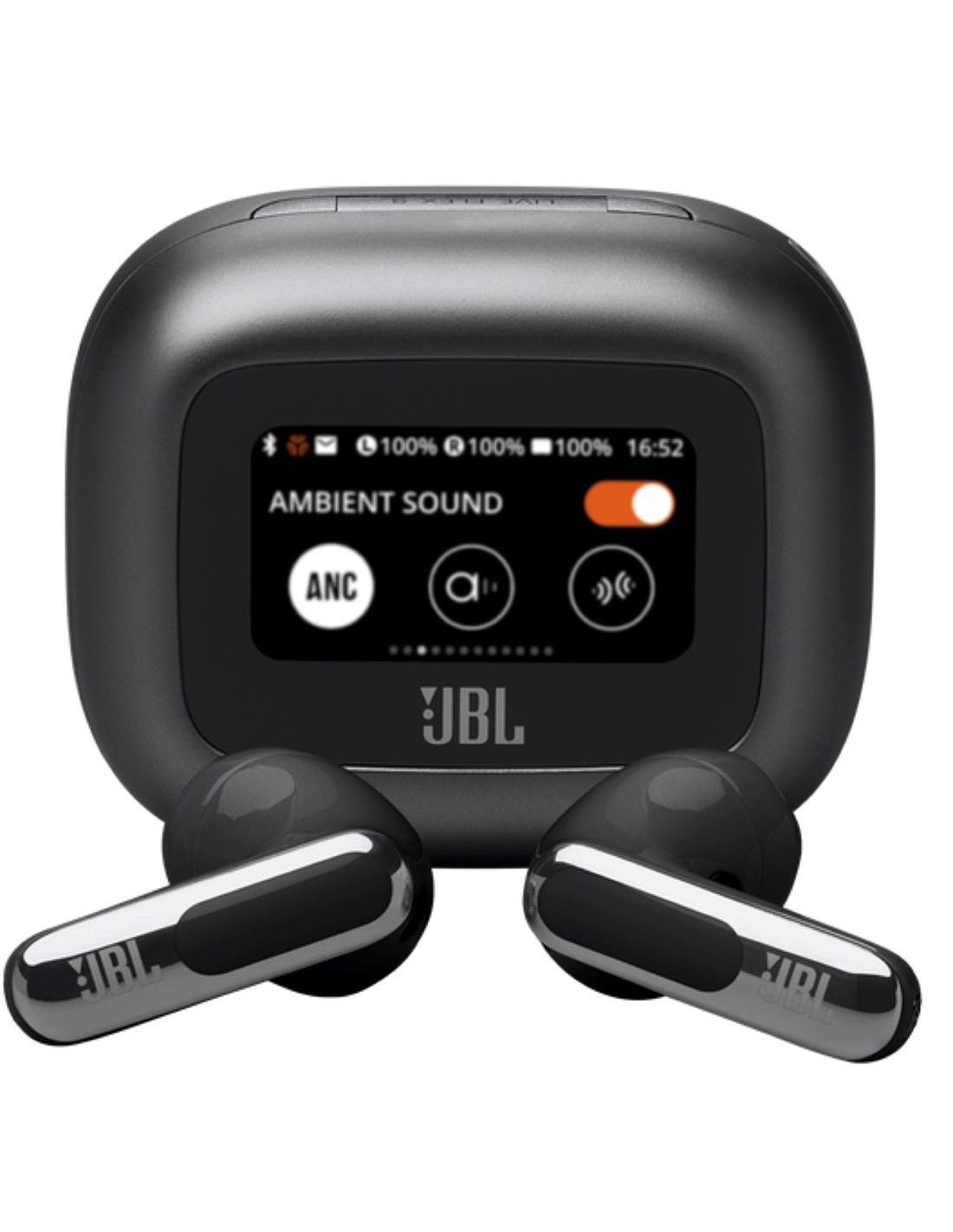 JBL Live Flex 3 Auricular Bluetooth con Cancelación de Ruido y pantalla Negro