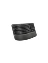 Logitech Wave Keys, teclado ergonÃ³mico inalÃ¡mbrico con reposamanos acolchado, escritura cÃ³moda y natural, Easy-Switch, Blueto
