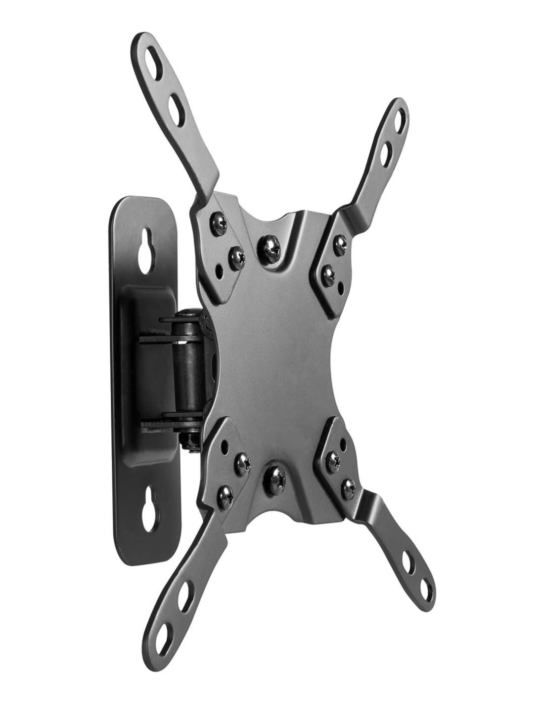 AISENS Soporte eco giratorio, inclinable y nivelable para monitor/TV 20kg (1 Pivote) de 13-42, Negro