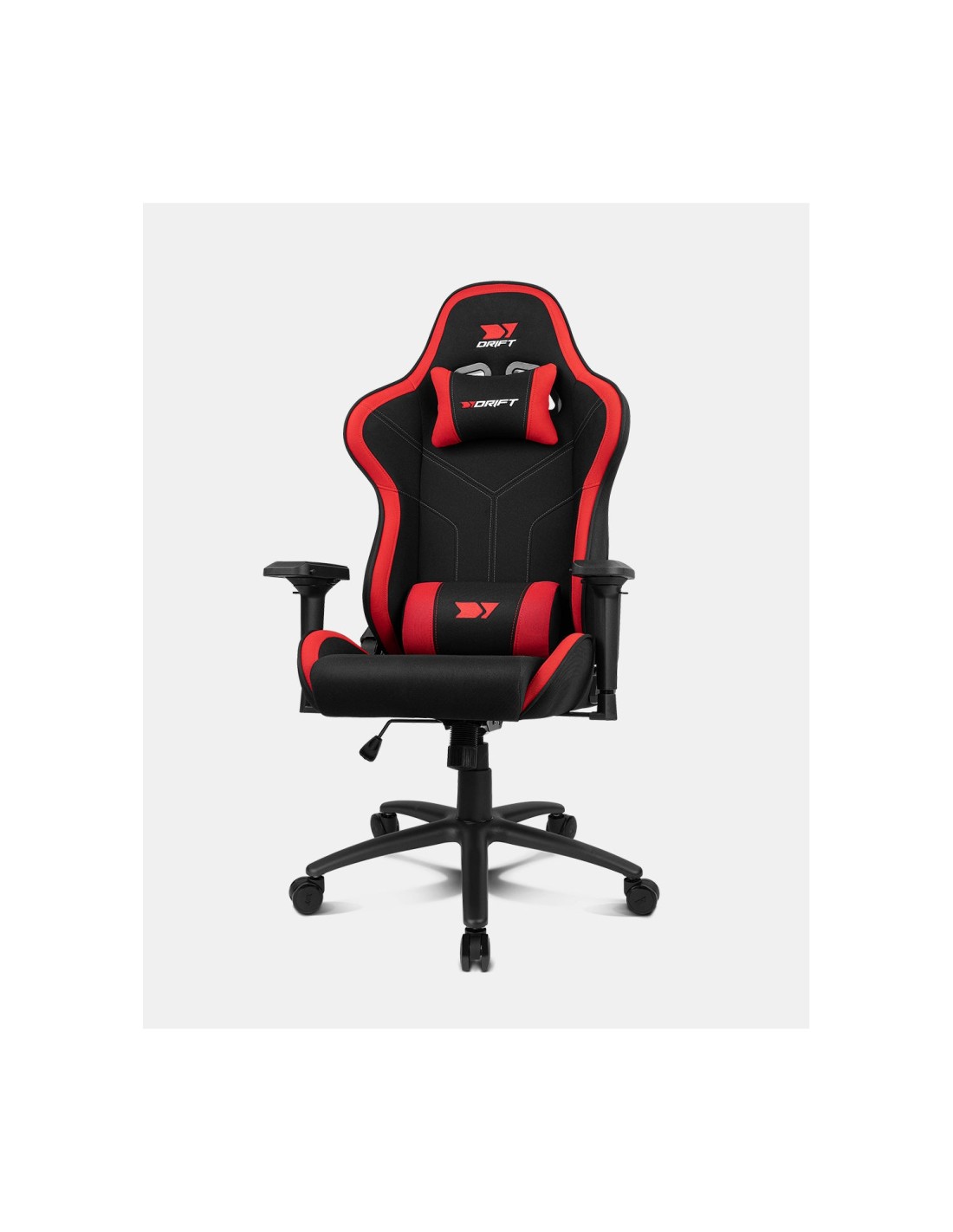 DRIFT DR110BR silla para videojuegos Butaca para jugar Asiento acolchado Negro, Rojo