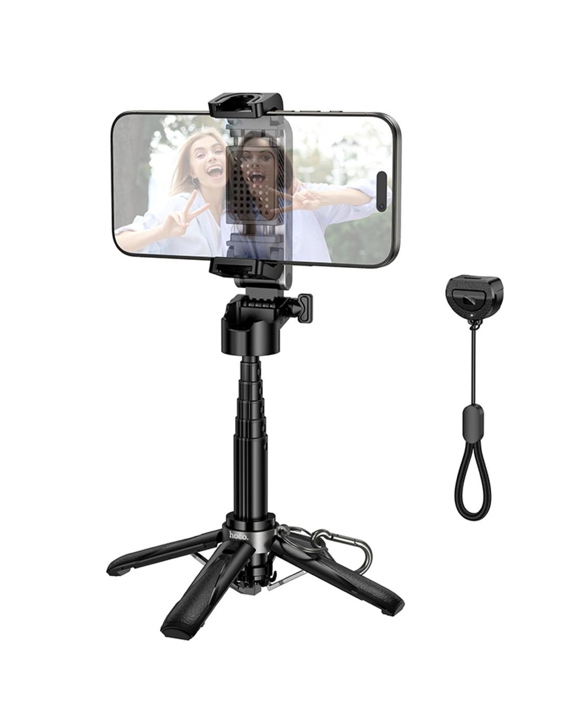 Hoco K27 Selfie Stick y Monopié con Mando Bluetooth