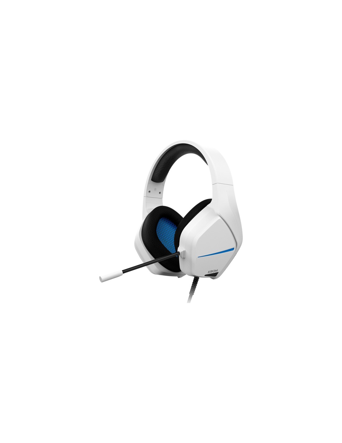 Krom Kopa Move Auriculares Alámbrico Diadema Juego Blanco