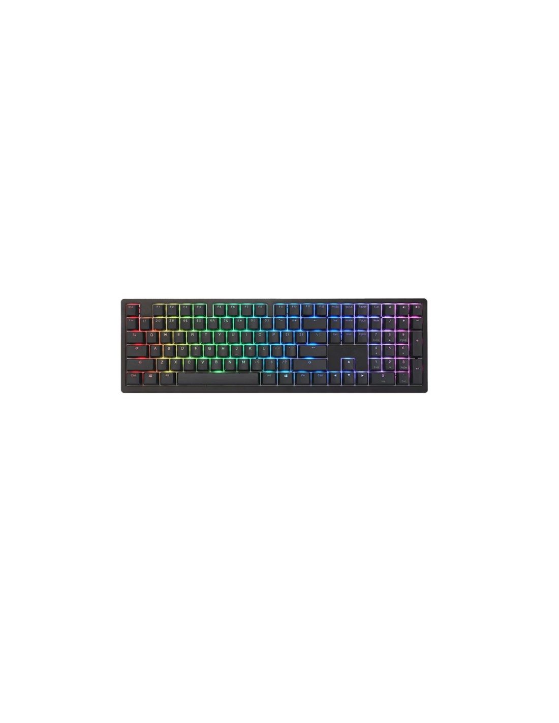 Ducky Zero 6108 100% Classic Black RGB Wireless MX2A-Silver (ES)