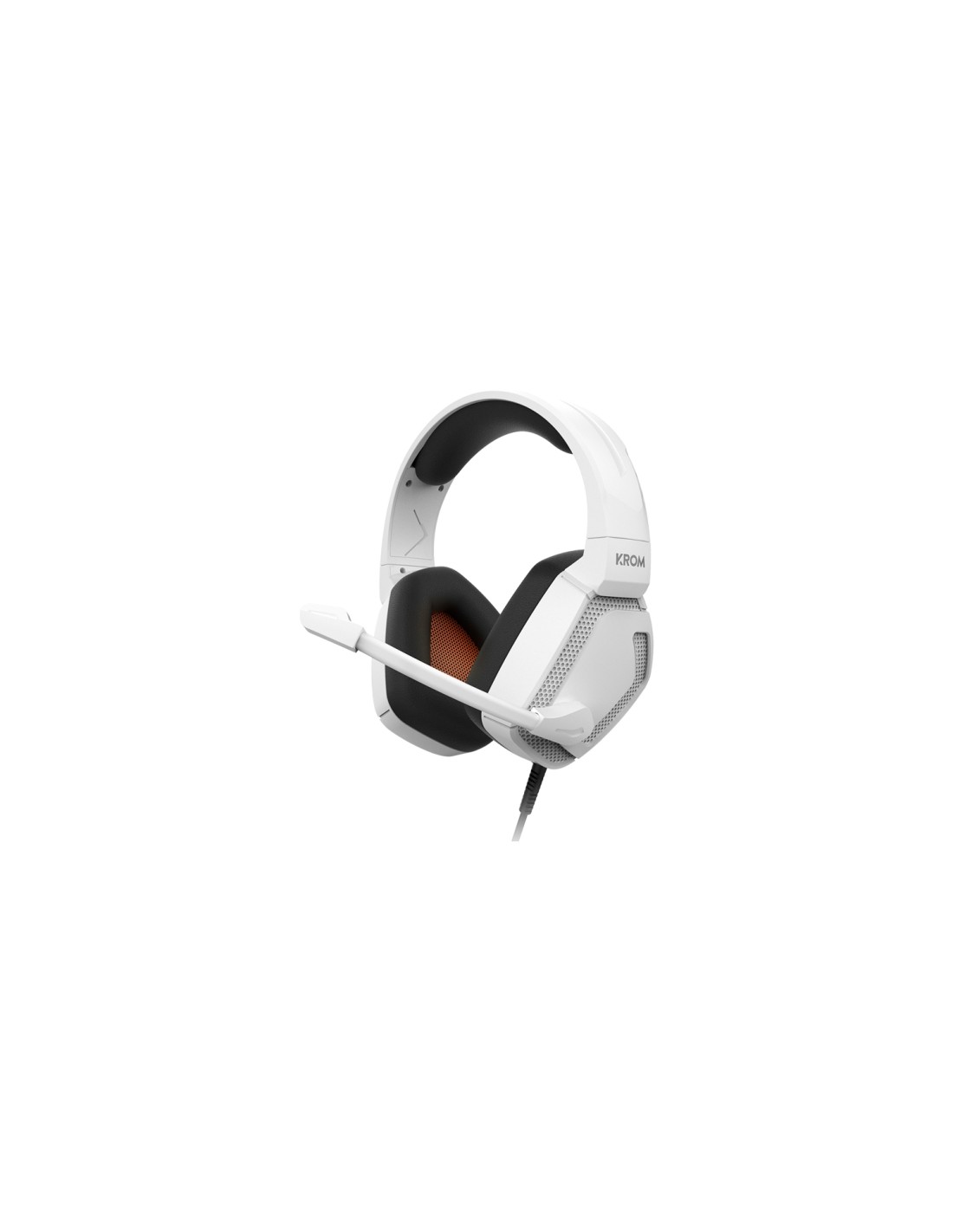 Krom Kopa Pro Auriculares Alámbrico Diadema Juego Blanco
