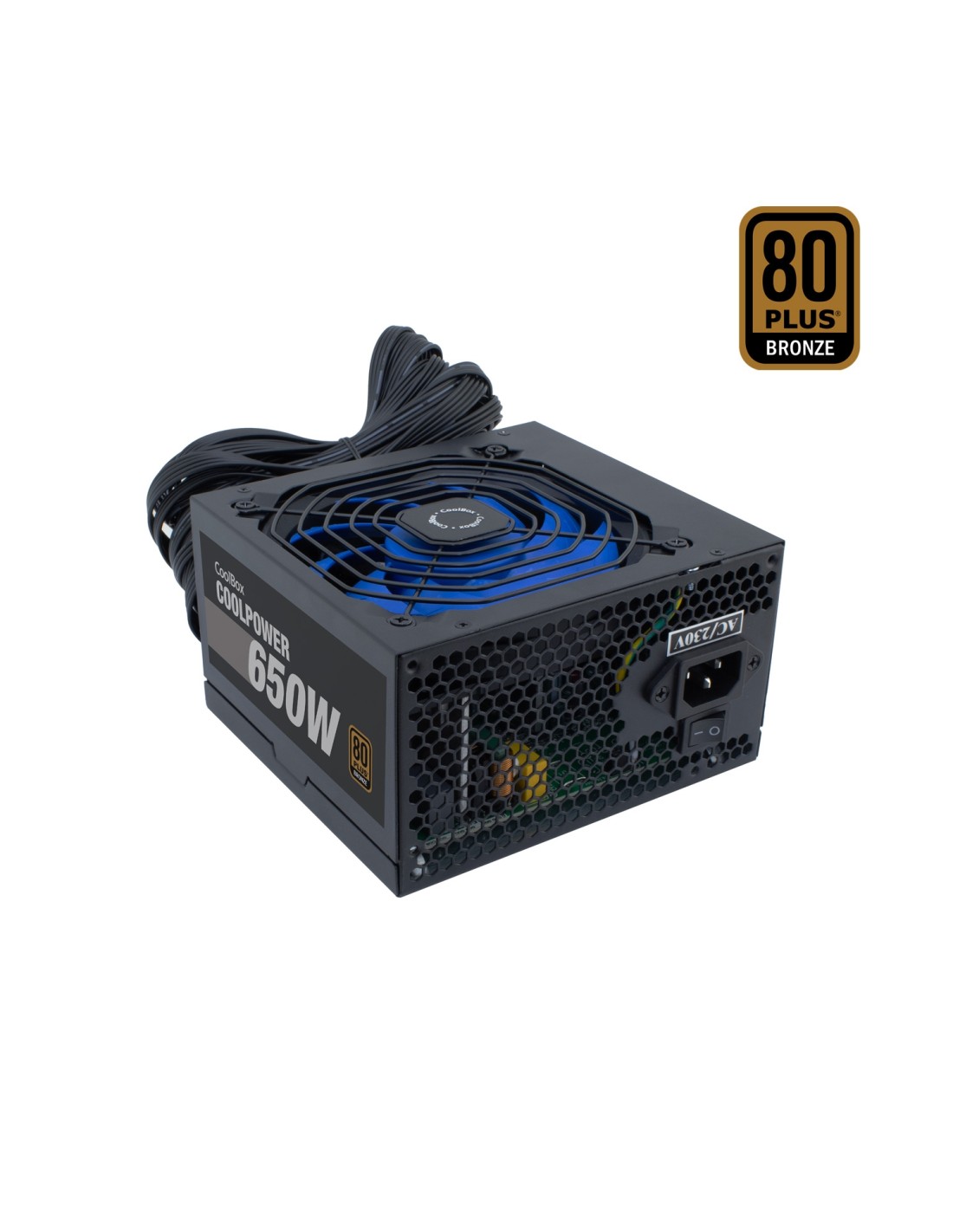 CoolBox CoolPower 650W unidad de fuente de alimentación 20+4 pin ATX ATX Negro