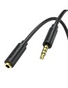 Cable Extensor 3.5mm Macho-Hembra 2m Borofine BL12 negro