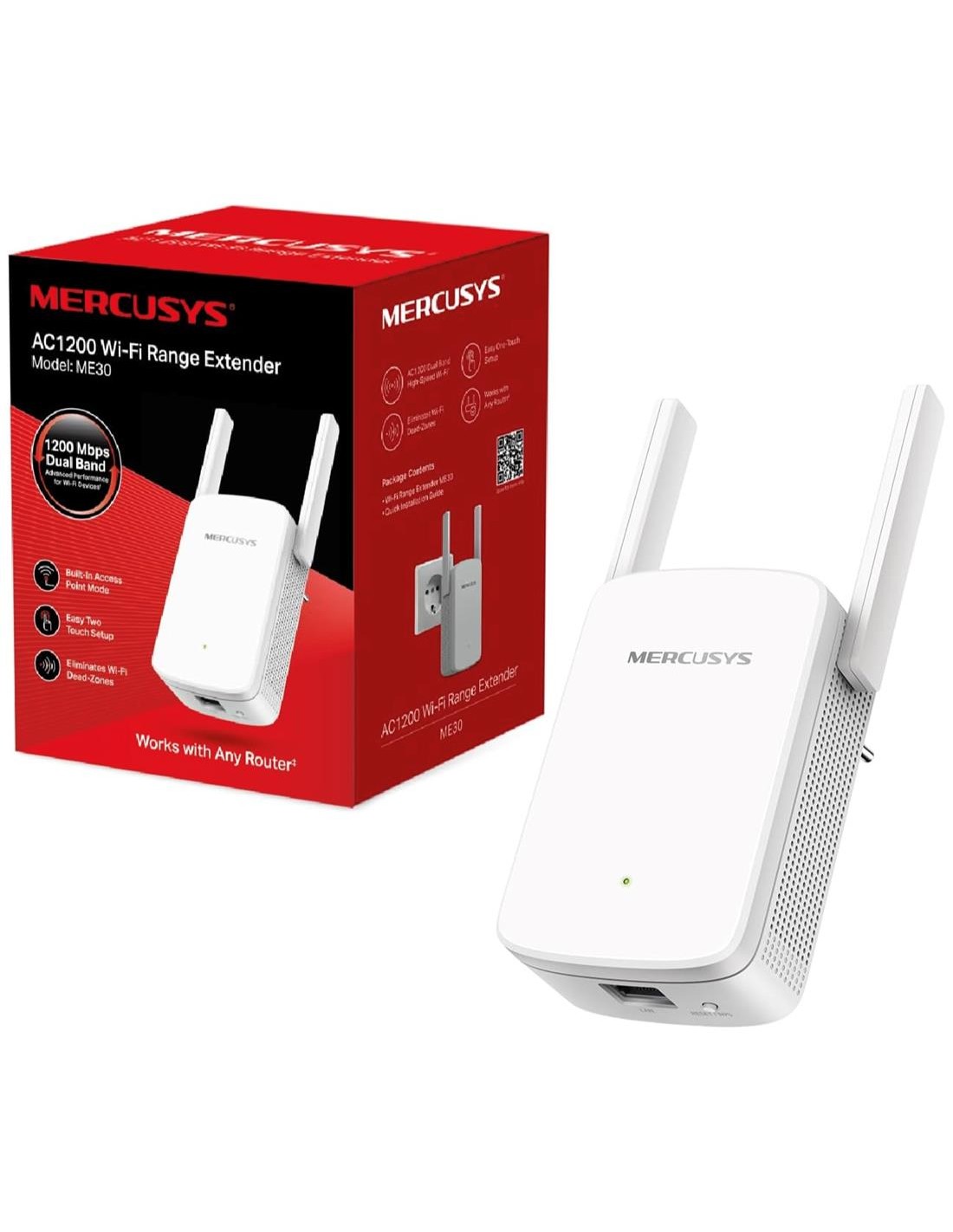 Mercusys Extensor de Red AC1200 Wi-Fi (ME30-V1)