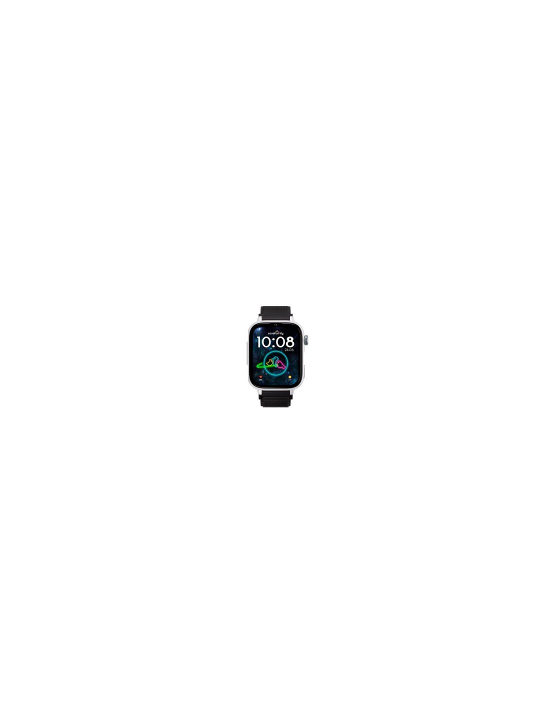 SaveFamily SaveWatch Plus 2 Reloj Inteligente para niños 4G Esfera Blanca correa Tela Negra