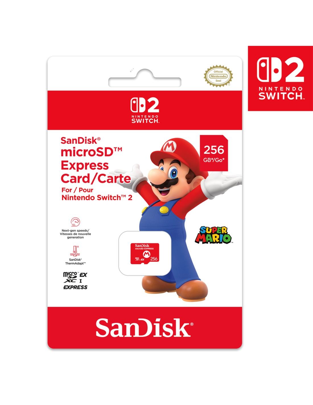 Sandisk Micro Sd Express Sandisk 256GB Nintendo Switch 2