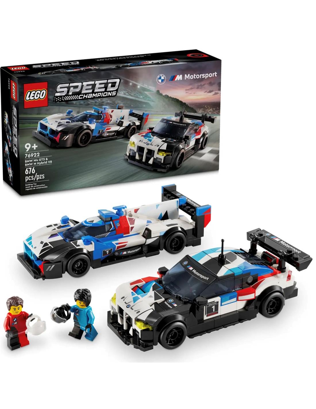 LEGO 76922 BMW M4 GT3 & BMW M Hybrid V8 Race Cars