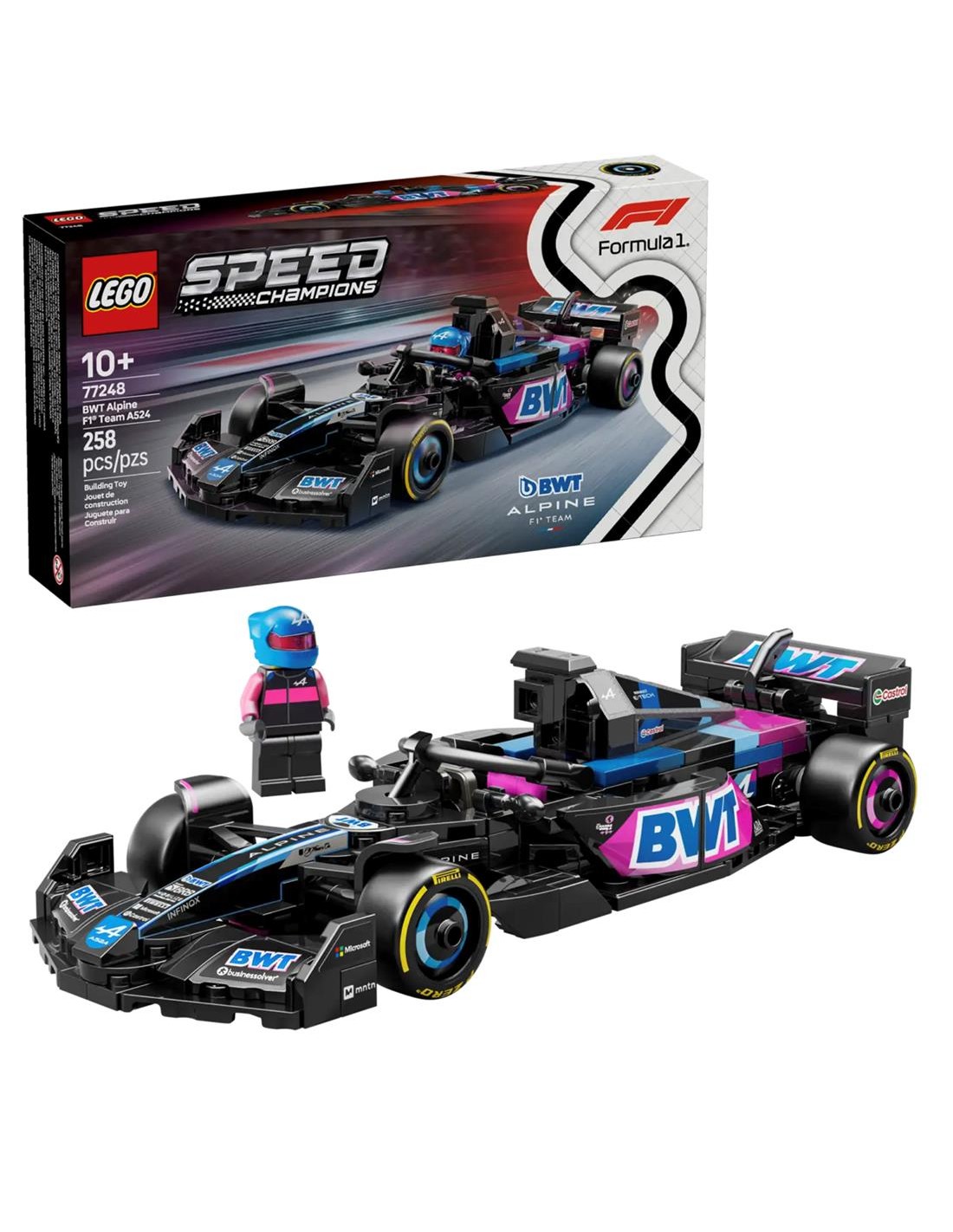 LEGO 77248 Coche de Carreras BWT Alpine F1 Team A524
