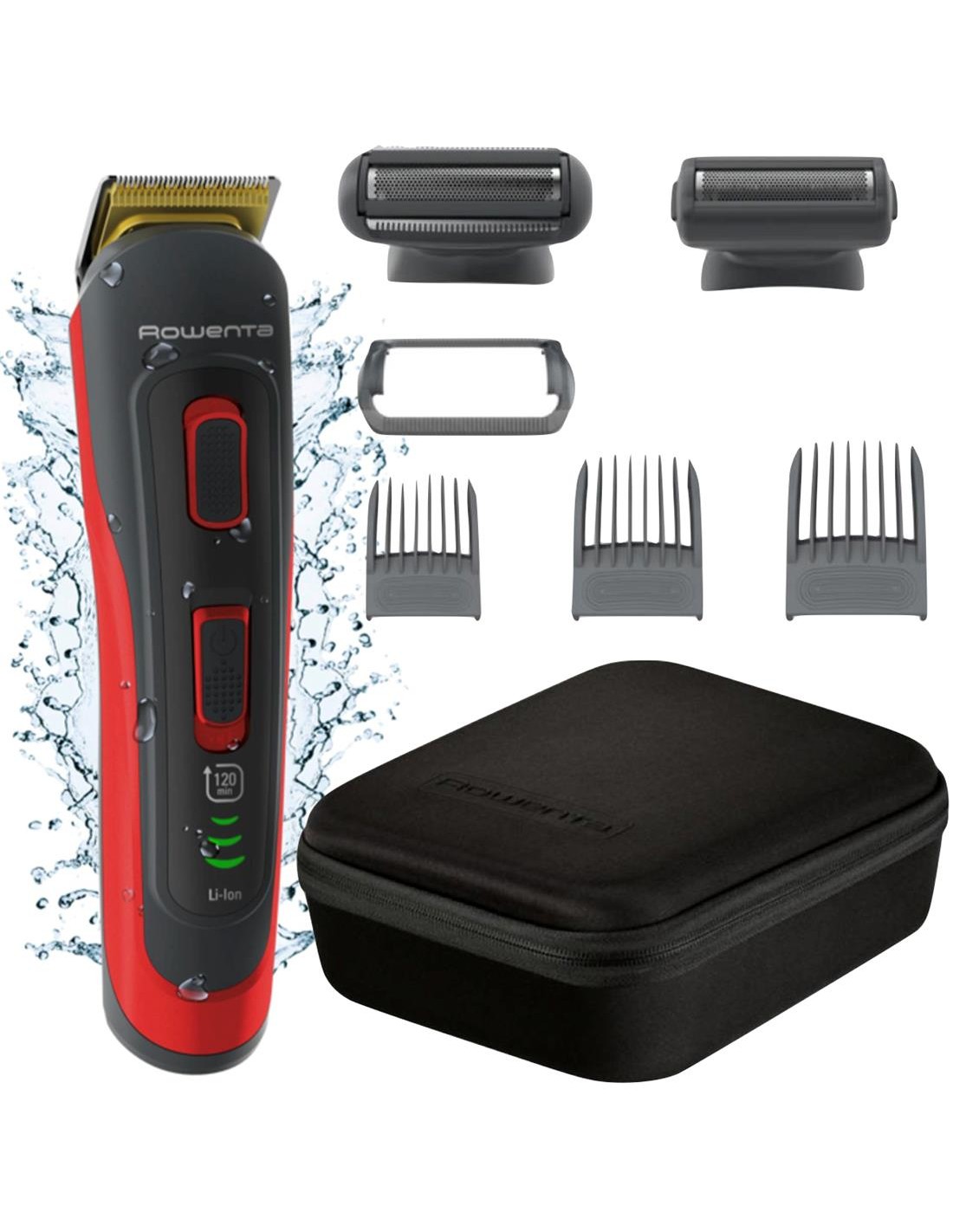 Rowenta TN9400 Recortadora Recargable 8 en 1 para Barba, Cabello y Cuerpo