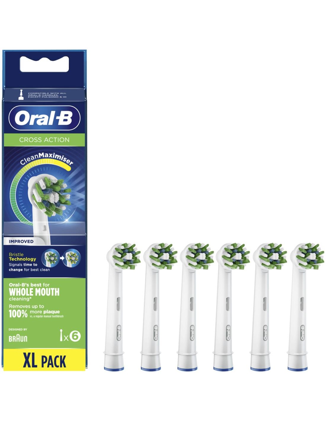 Braun Oral B EB50-6 Cross Action 6 Und Cabezales de Recambio