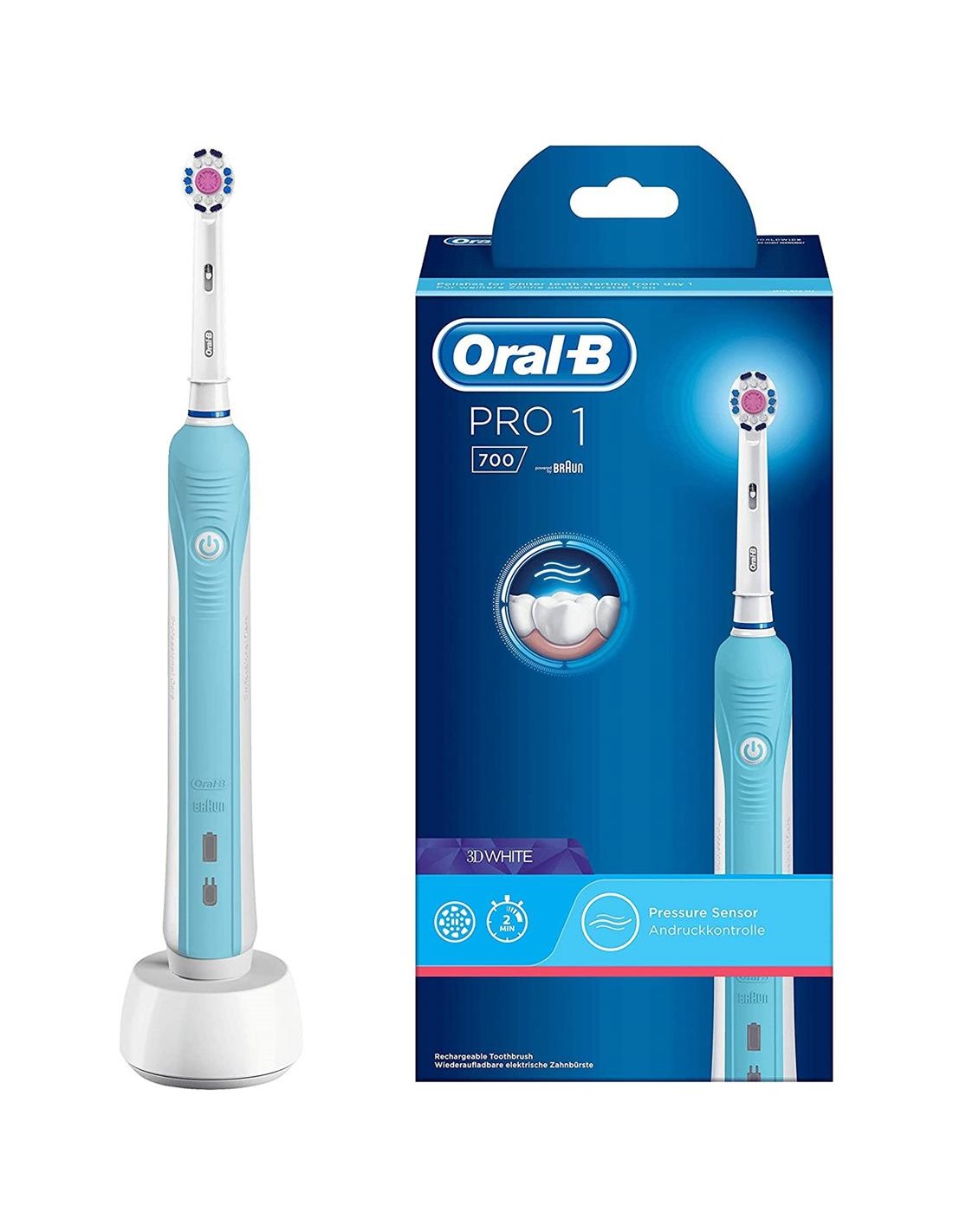 Braun Oral-B Pro 1 700 Cepillo Eléctrico 3D White (D16.513.1U)