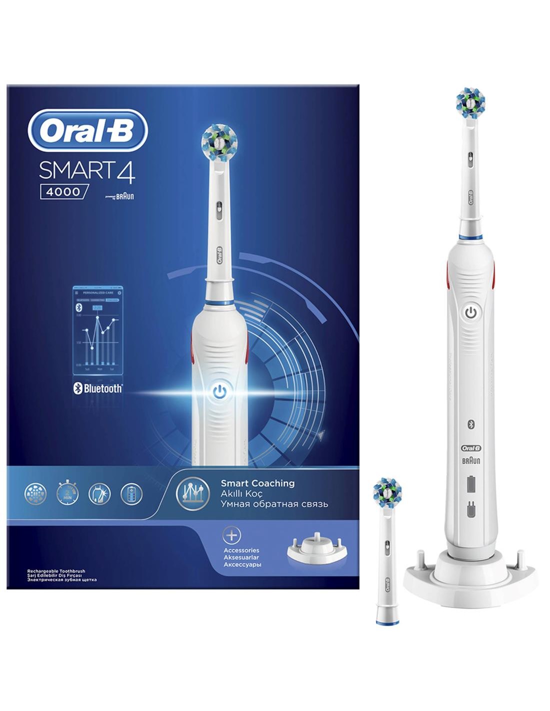 Braun Oral-B Smart 4 Cepillo Eléctrico con Bluetooth (D601.524.3)
