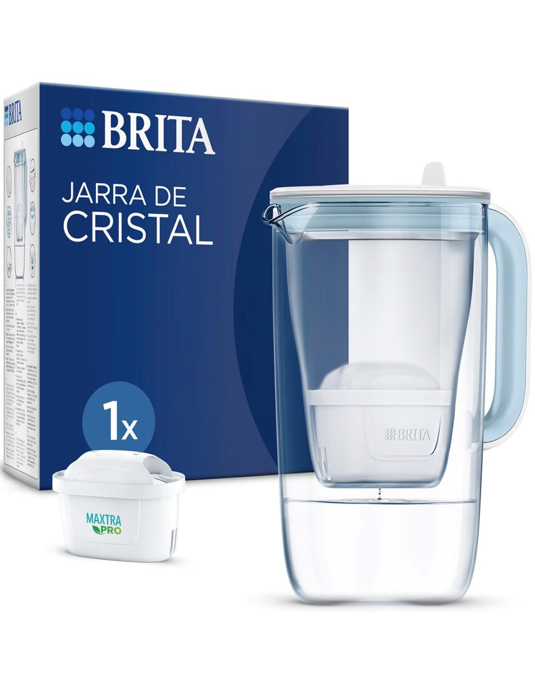 Brita Jarra Filtrante Cristal Azul 1F MXPRO 2.5 L