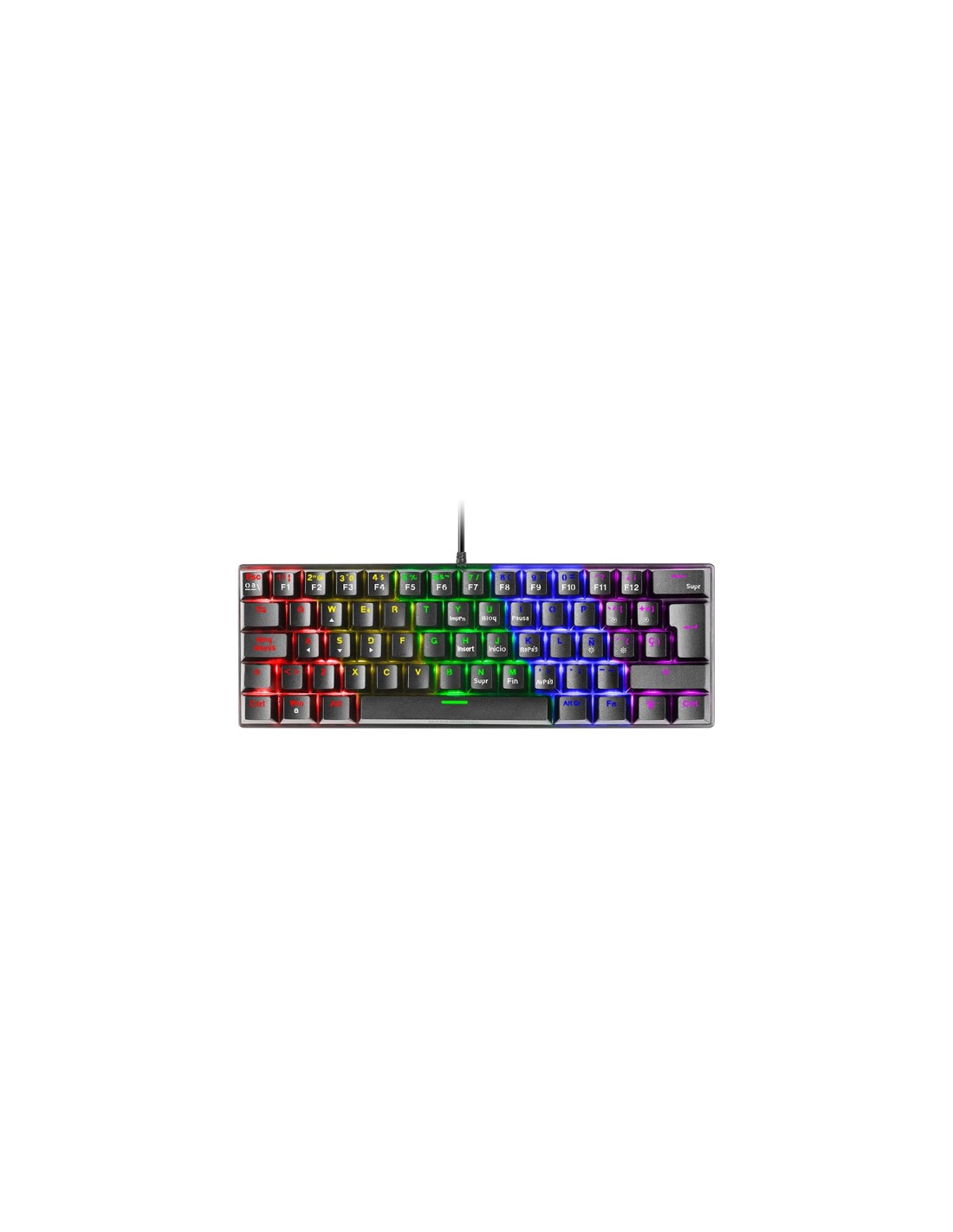 Mars Gaming MK60 teclado Juego USB QWERTY Italiano Negro