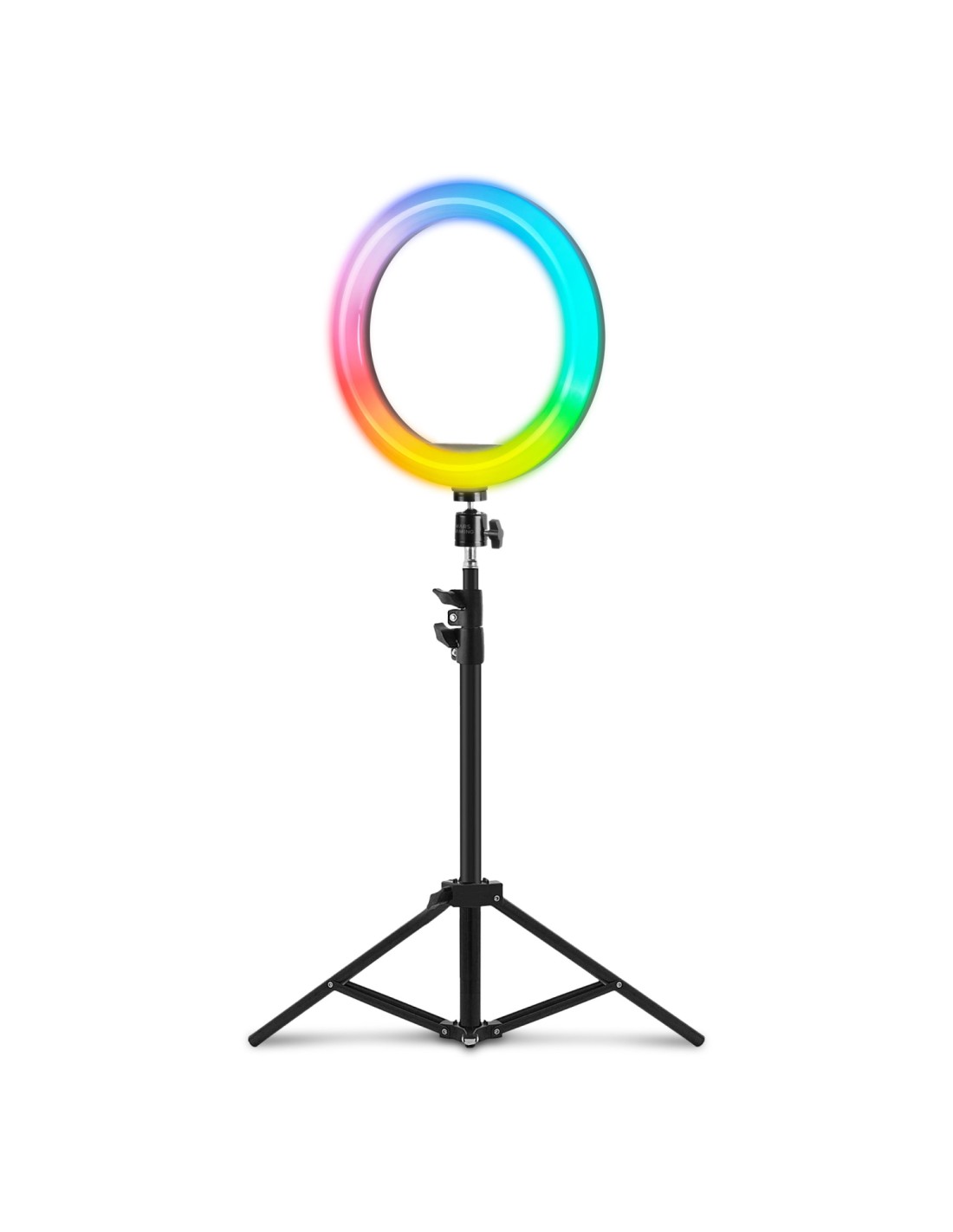 Mars Gaming MGRING Anillo Iluminación ARGB TrÃpode Soporte Smartphone y Webcam Mando