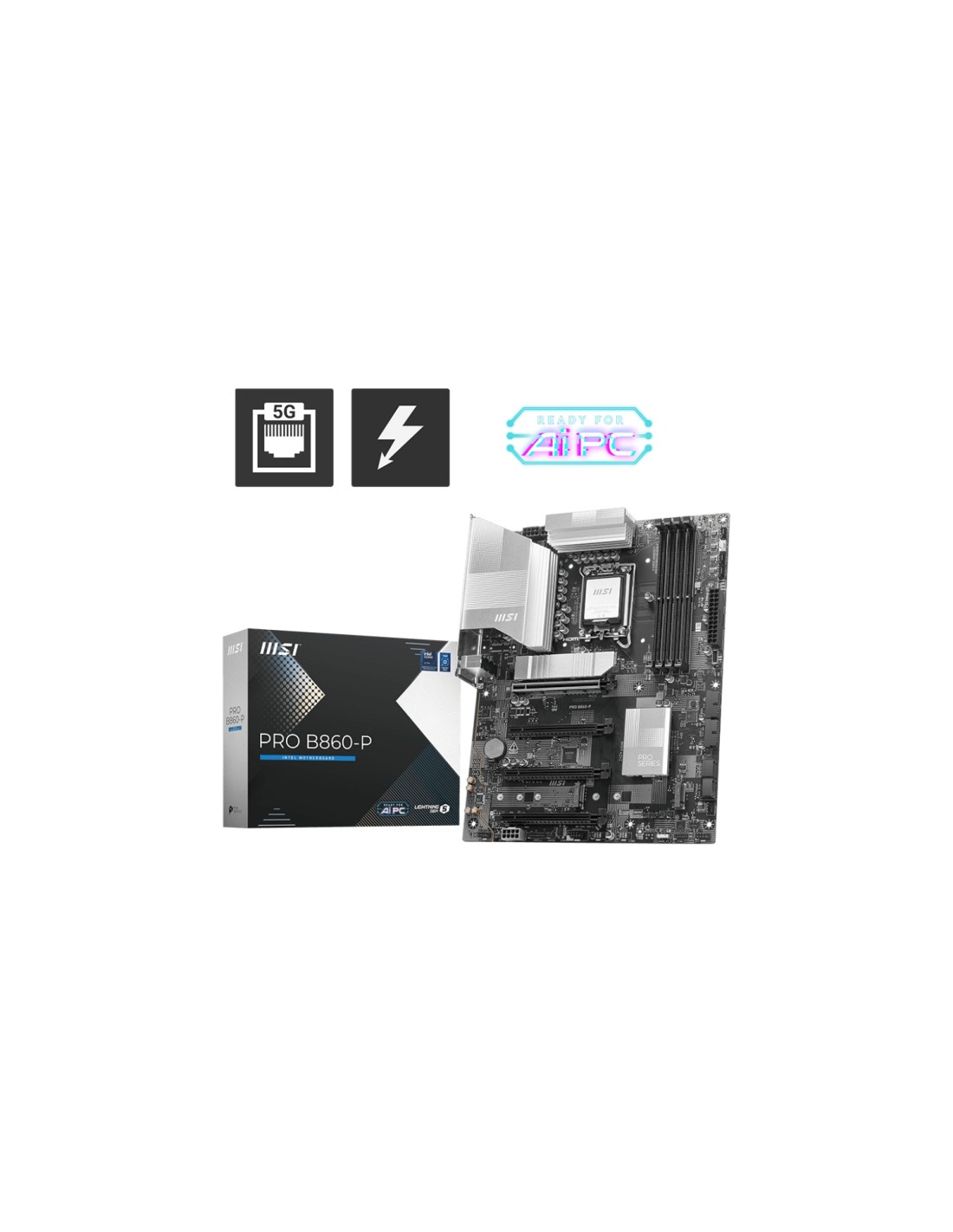 MSI PRO B860-P placa base Intel B860 LGA 1851 (Socket V1) ATX