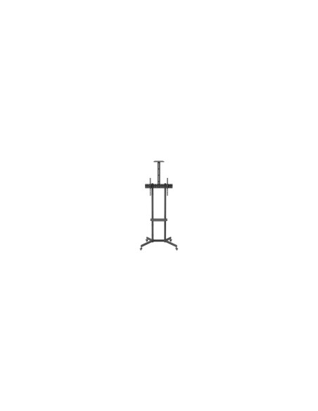 AISENS Soporte De Suelo Eco Con Rueda, Bandeja Para DVD Y Soporte De
