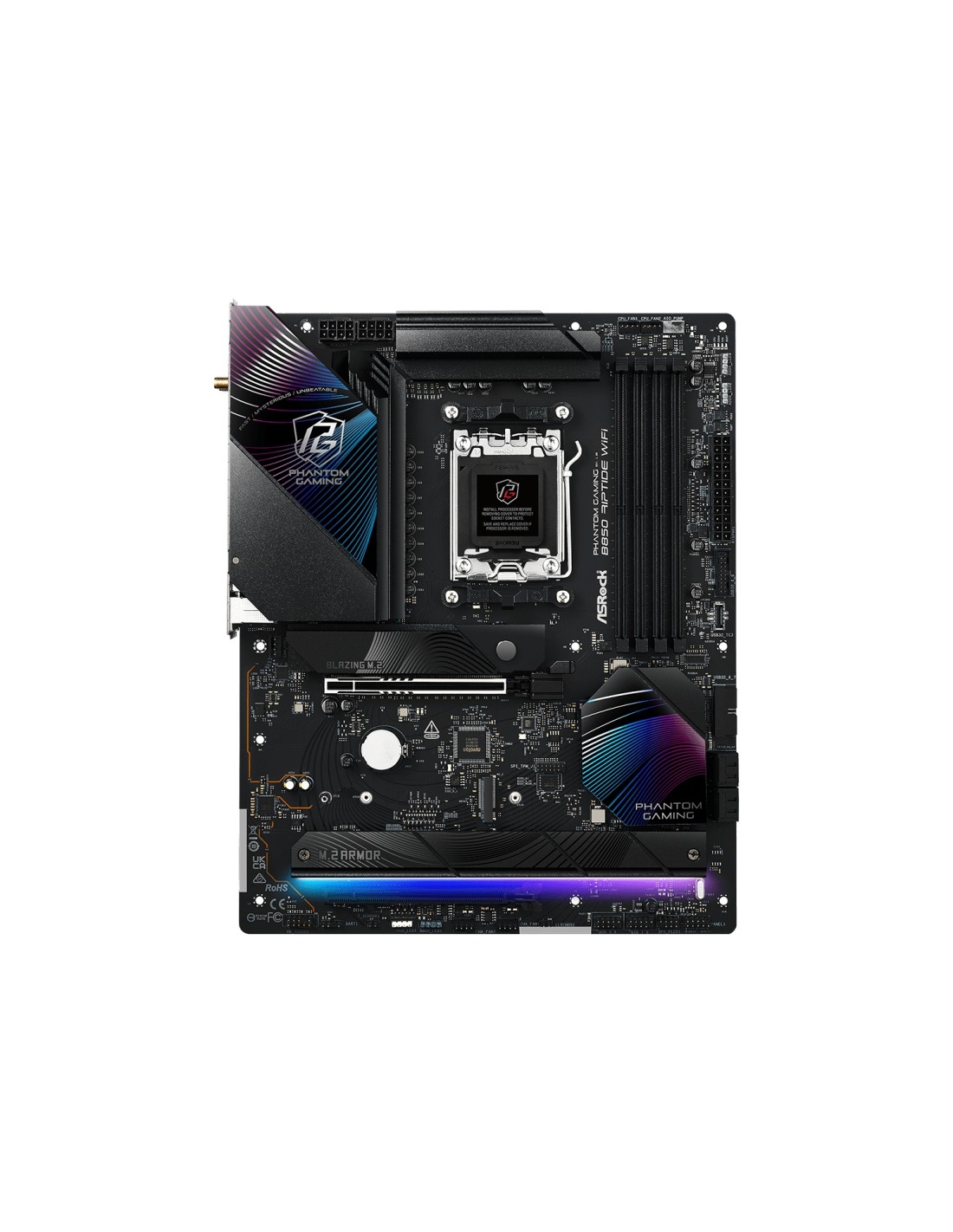 Asrock Phantom Gaming B850 Riptide WiFi AMD B850 Zócalo AM5 ATX