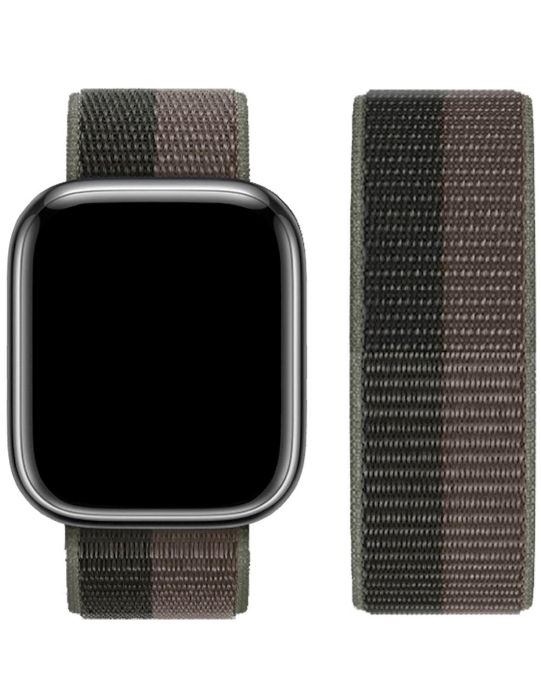 Hoco iWatch WA02 Original Series Loop Type Nylon Strap (38/40/41mm) Storm Black/Gray