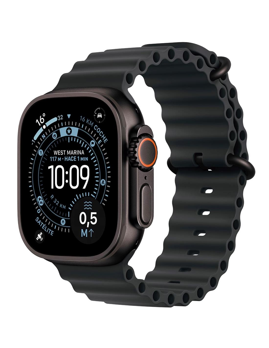 Apple Watch Ultra 3 GPS+ Celular 49mm Black Titanium Case (MF0J4QL/A)