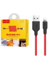 Cable USB a Lightning 1 metro Hoco X21 Ultra Resistente Rojo