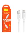Cable USB-C a USB-C 100w Carga RÃ¡pida Hoco X96 1 Metro Blanco