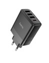 Cargador USB y USB-C 45W Hoco C127A QC 3.0 con 4 Puertos Black