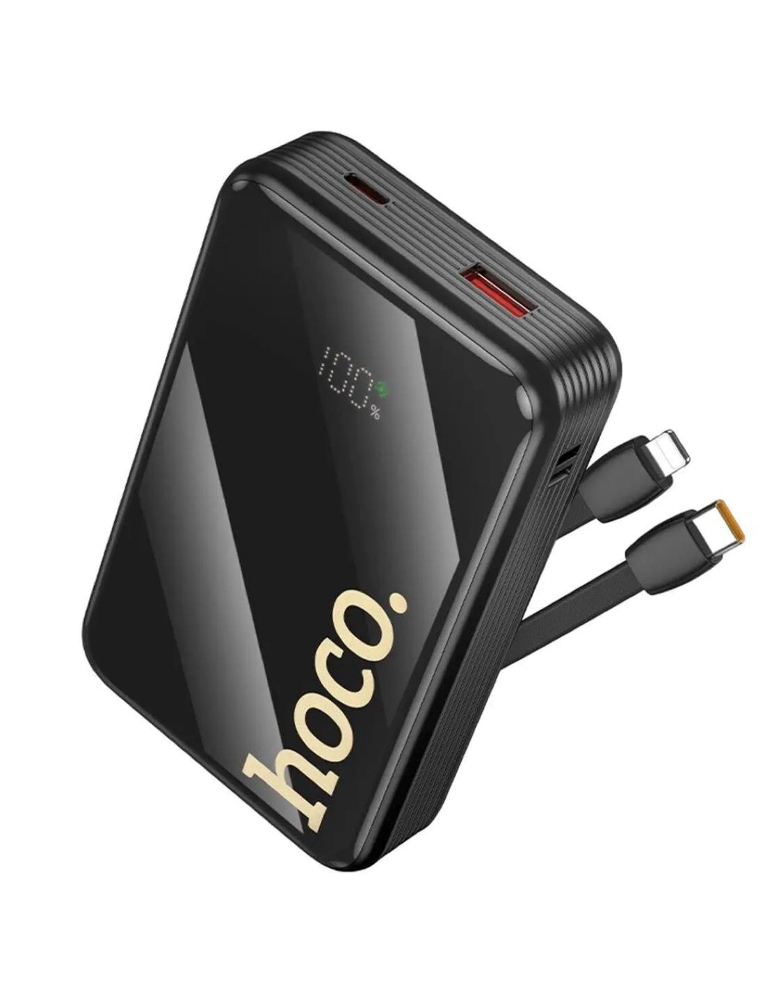 Powerbank Hoco Q37A 22.5W+PD20W 20.000 mAh con Cables USB-C y Lightning