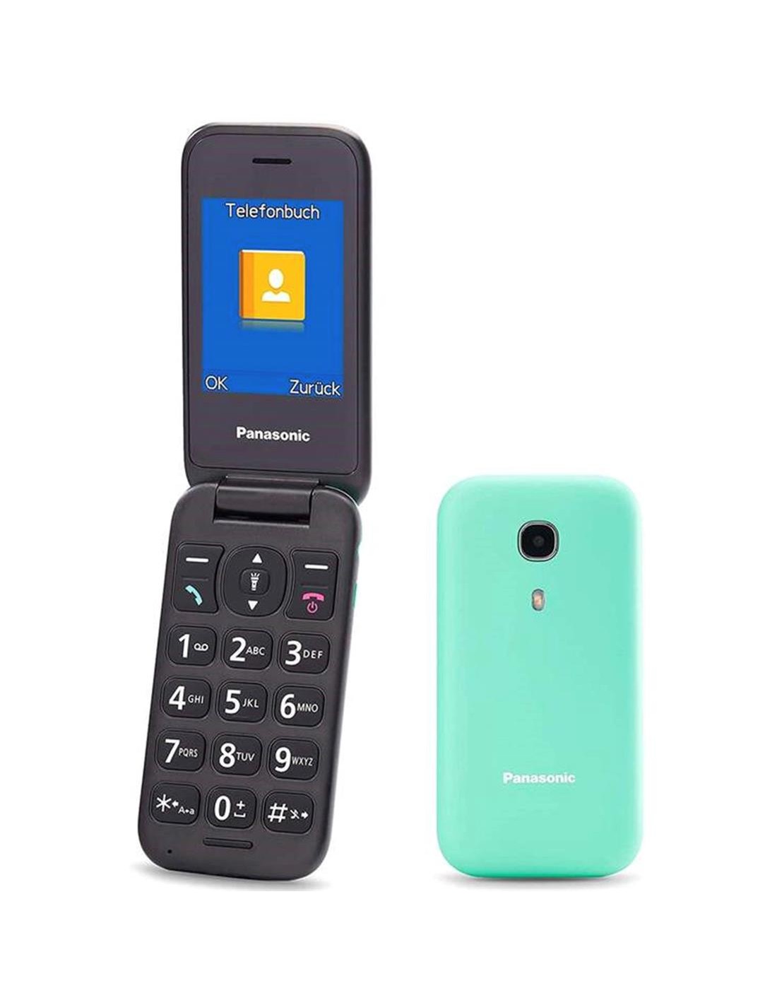 Panasonic KX-TU400 Móvil para mayores con Botón SOS Turquesa