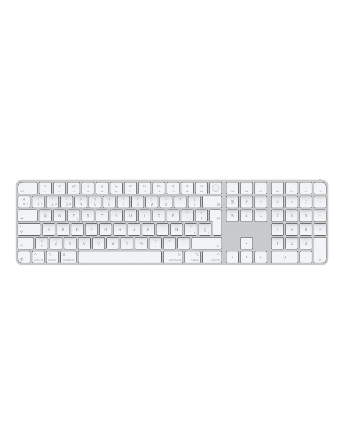 Apple Magic teclado Universal USB + Bluetooth QWERTY Español Blanco