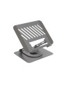 TooQ Soporte Elevador con rotaciÃ³n 360Â° y ajustable, para dispositivos de 11â€-17â€, Color Gris Oscuro