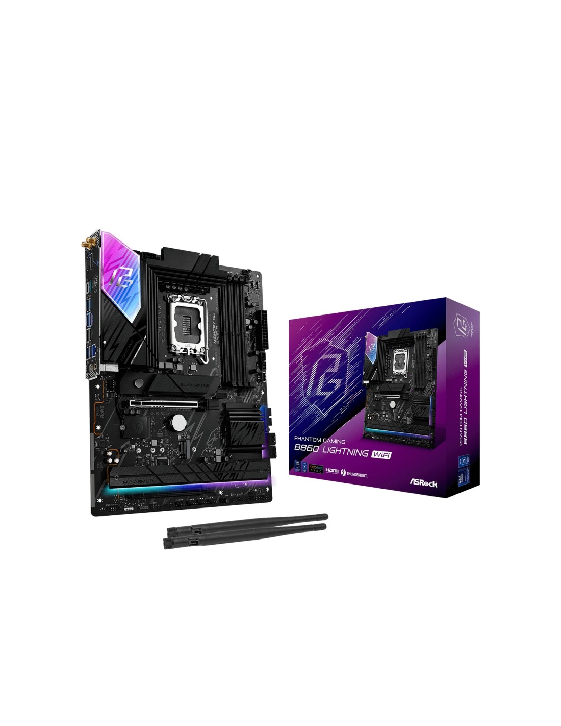 Asrock B860 Lightning WiFi Intel B860 LGA 1851 (Socket V1) ATX