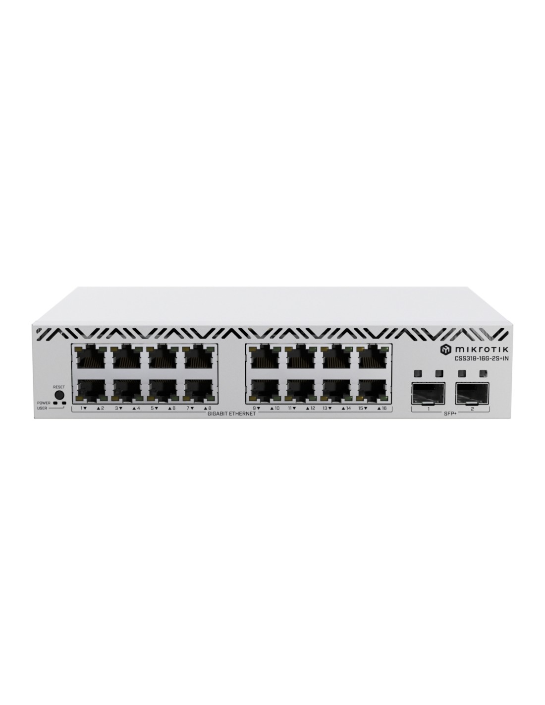 Mikrotik CSS318-16G-2S+IN switch Gestionado Gigabit Ethernet (10/100/1000) Blanco