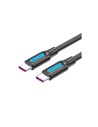Vention Cable USB 2.0 5A Tipo-C COTBF/ USB Tipo-C Macho - USB Tipo-C Macho/ 1m/ Negro