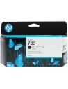 HP 738 130-ml Black DesignJet Ink Cartridge cartucho de tinta 1 pieza(s) Original Rendimiento estÃ¡ndar Negro
