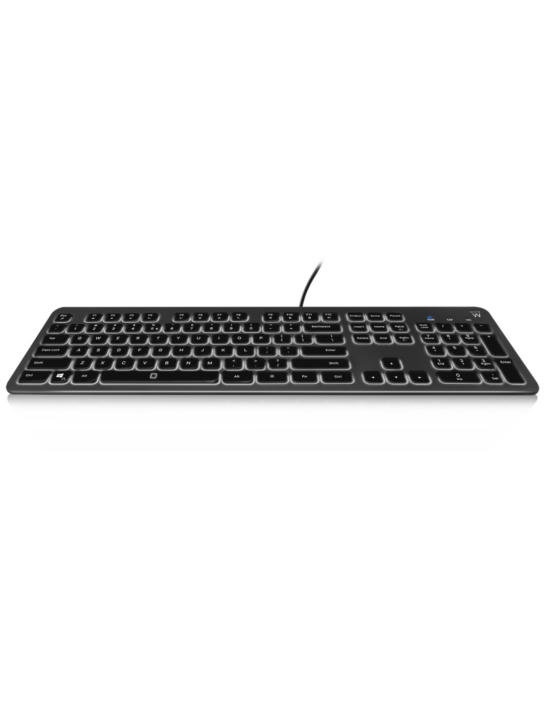 Ewent EW3268 teclado Universal USB QWERTY Italiano Negro