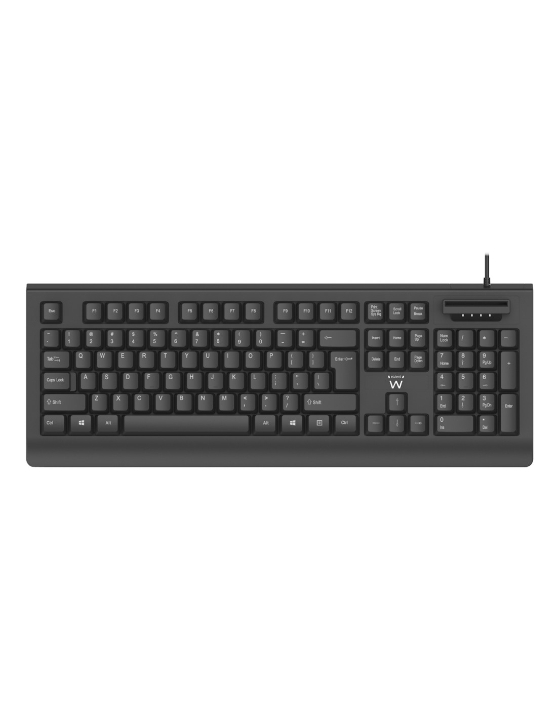 Ewent EW3287 teclado Universal USB QWERTY Portugués Negro