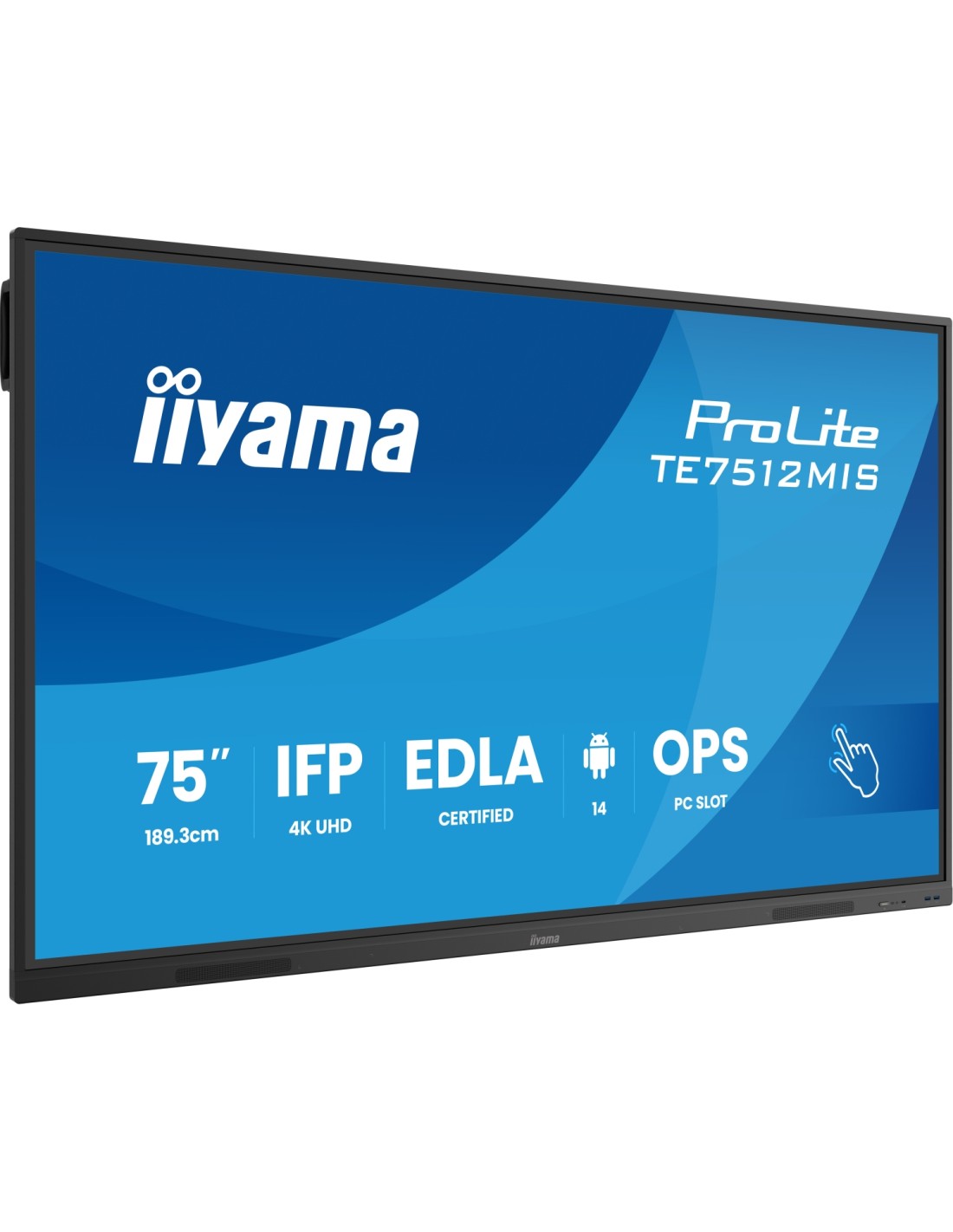 iiyama TE7512MIS-B4AG pantalla de señalización Pantalla plana para señalización digital 165,1 cm (65") LCD Wifi 400 cd / m²