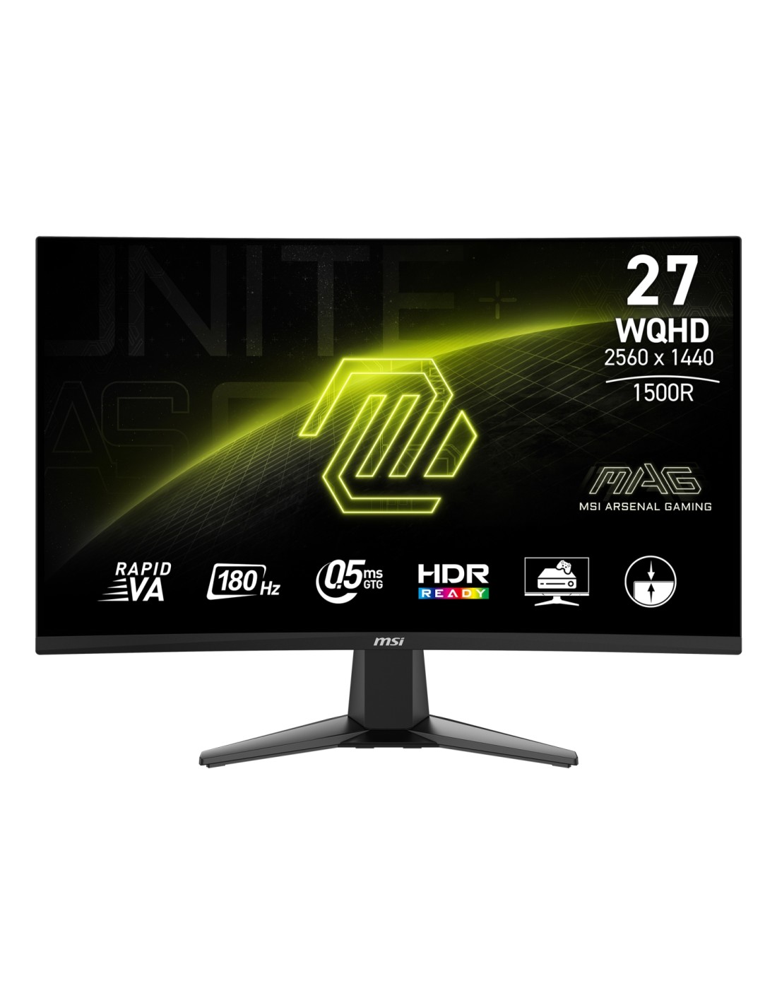 MSI MAG 27CQ6F pantalla para PC 68,6 cm (27") 2560 x 1440 Pixeles Quad HD LCD Negro