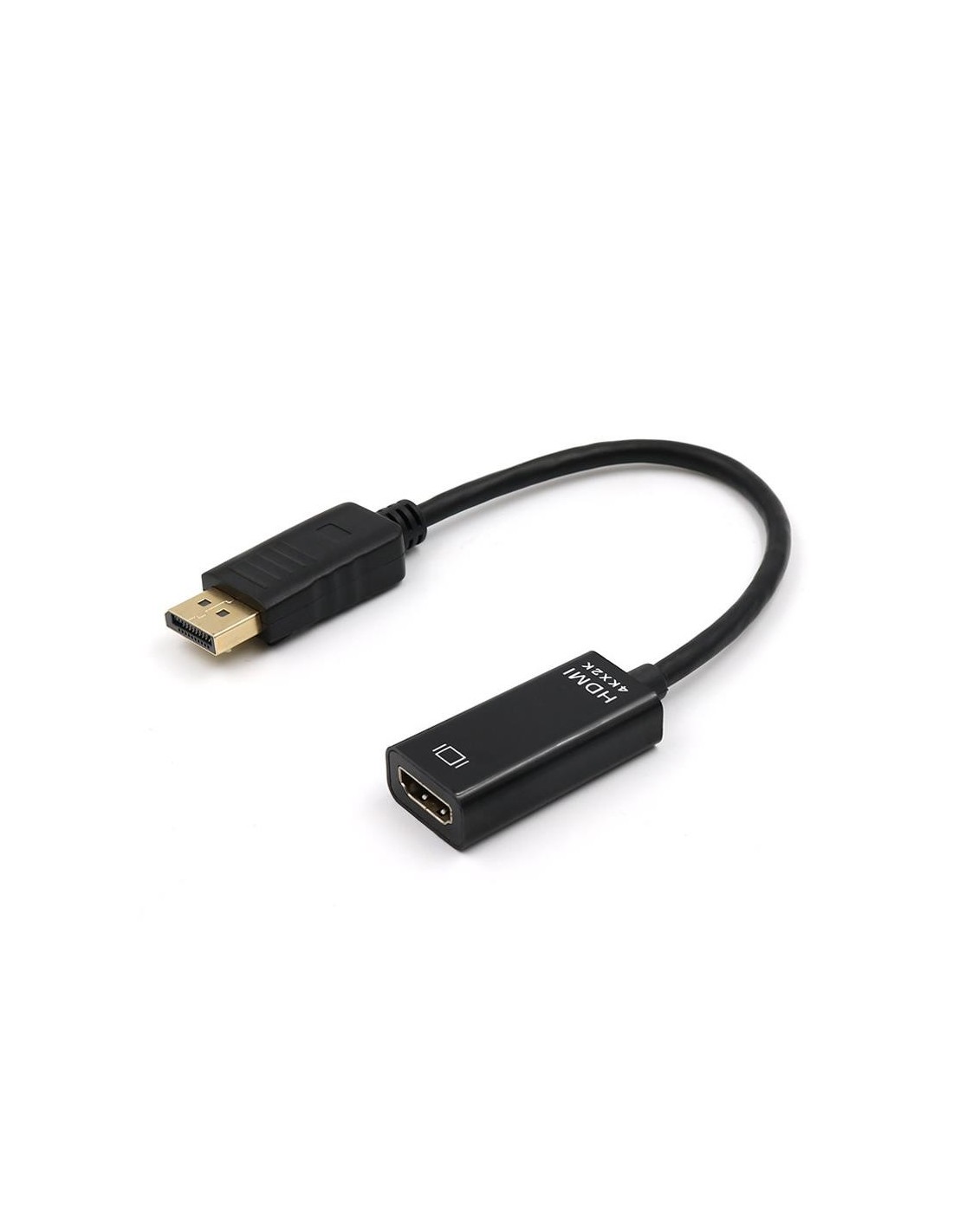 CABLE CONVERSOR ONEWAY DISPLAYPORT A HDMI DP/M-HDMI/H 4K 15CM BLACK