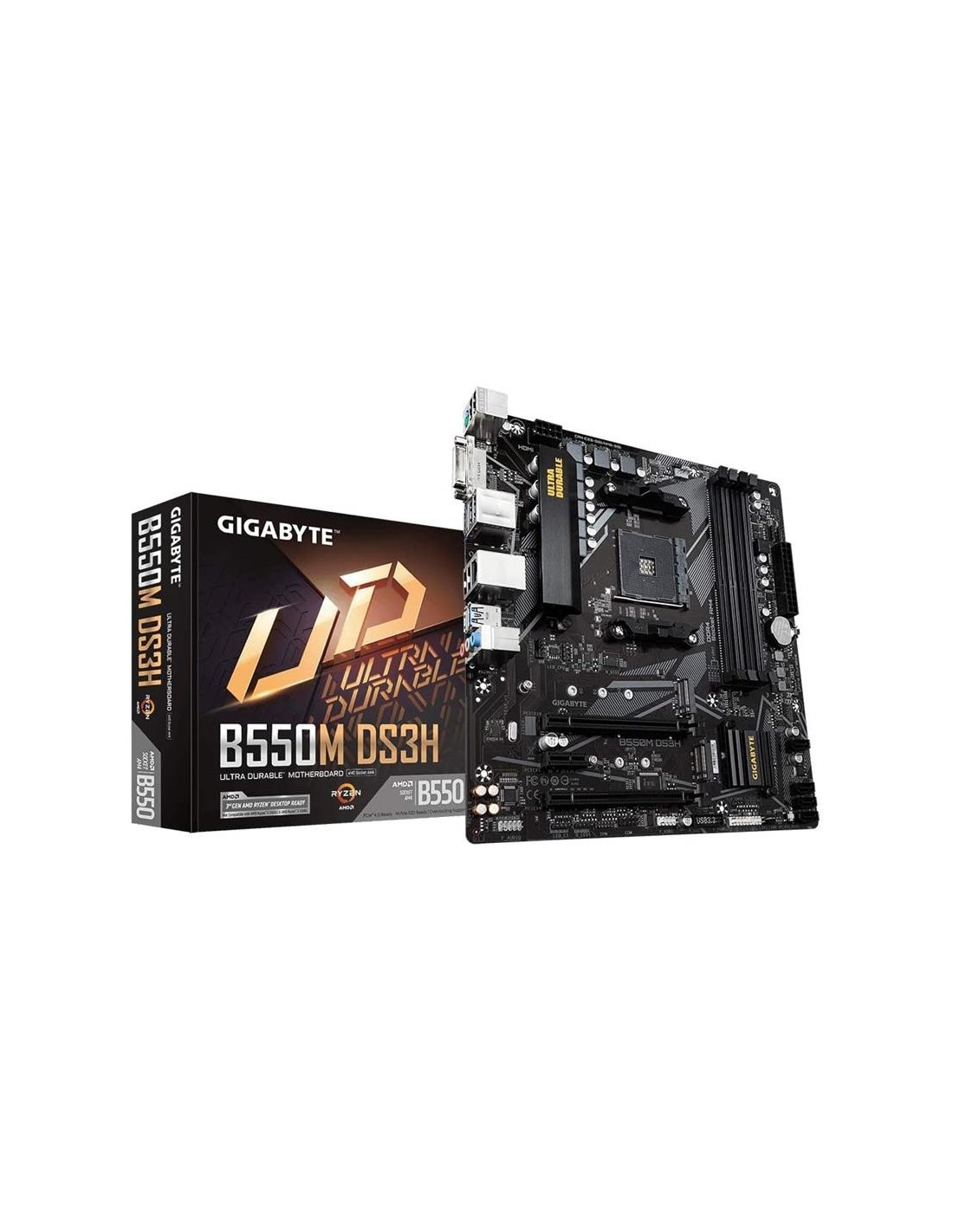 PLACA BASE GIGABYTE GA-B550M-DS3H AMD HDMI + DVI