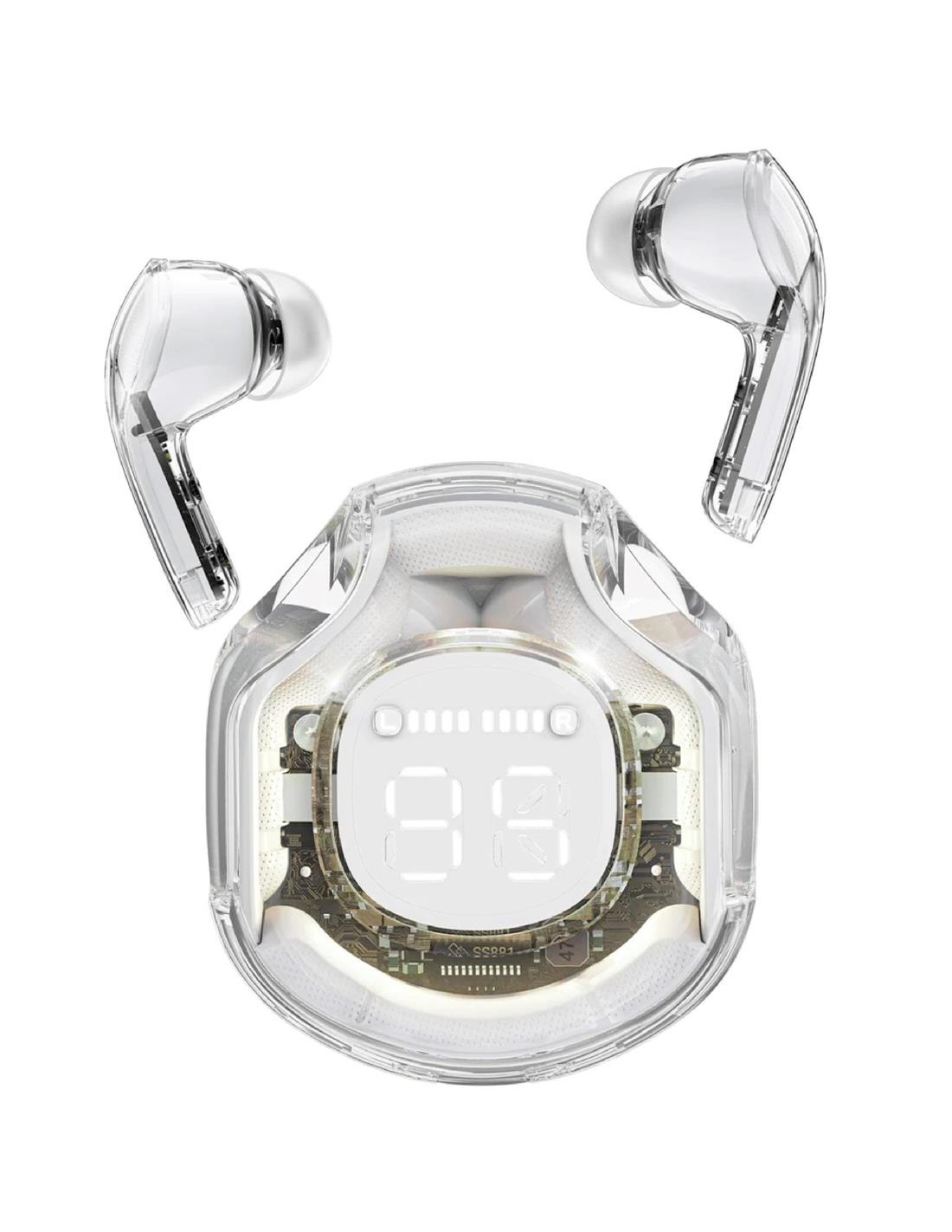 Acefast T8 Crystal Auricular Bluetooth Blanco Moon
