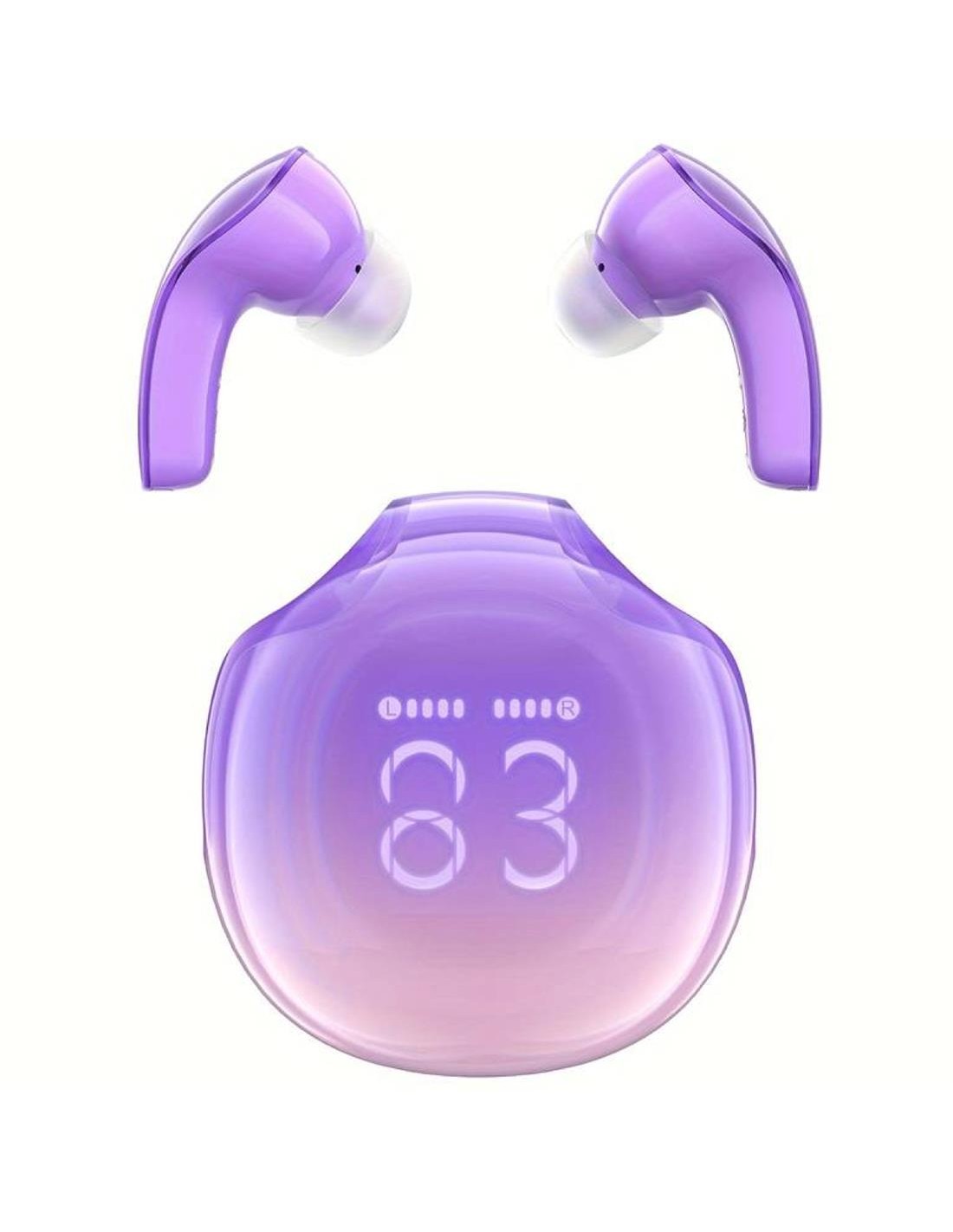 Acefast T9 Crystal  Auricular Bluetooth Grape Purple