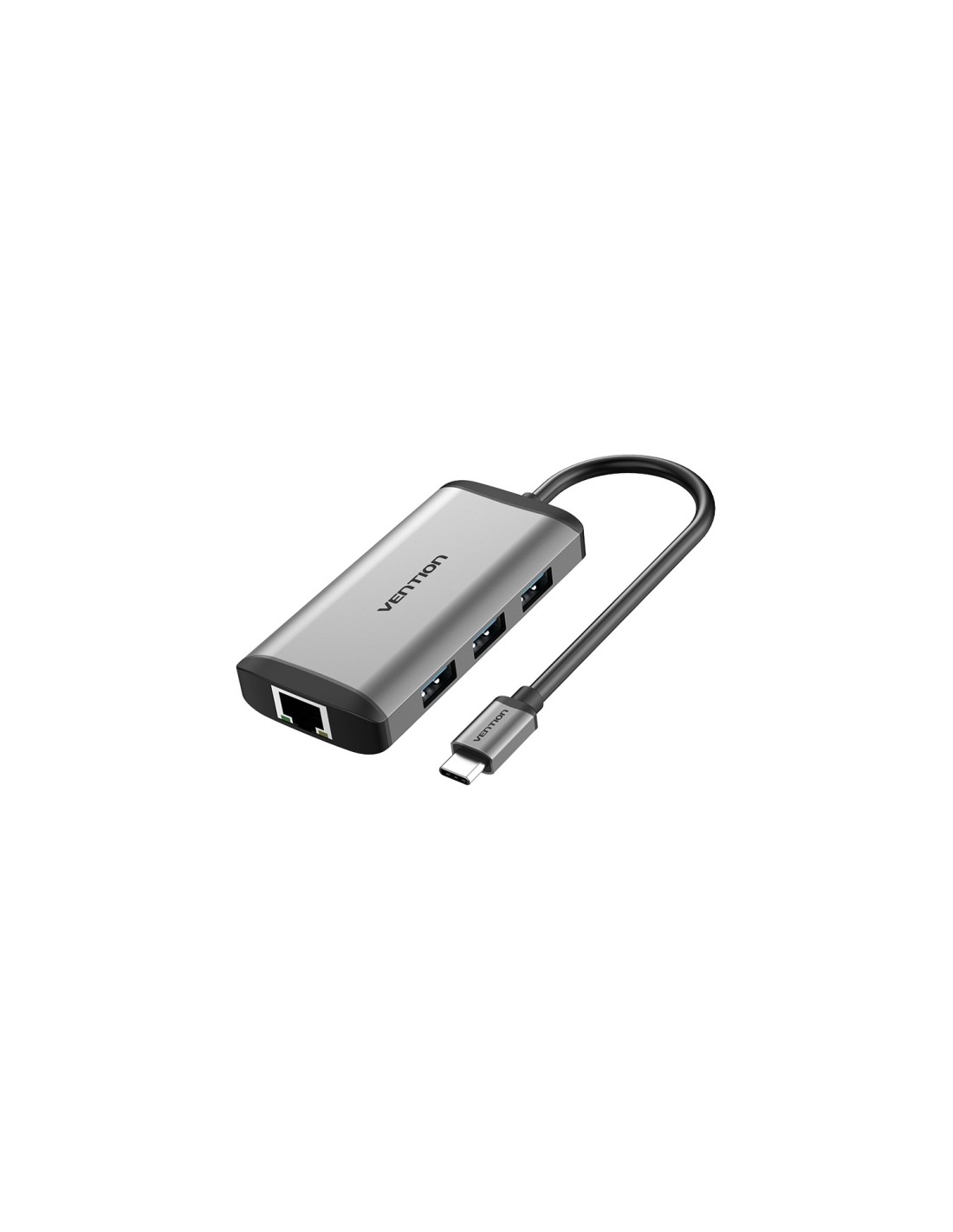 Vention Docking USB Tipo-C CNCHB/ 1xHDMI/ 3xUSB/ 1xUSB Tipo-C PD/ 1xRJ45/ Gris