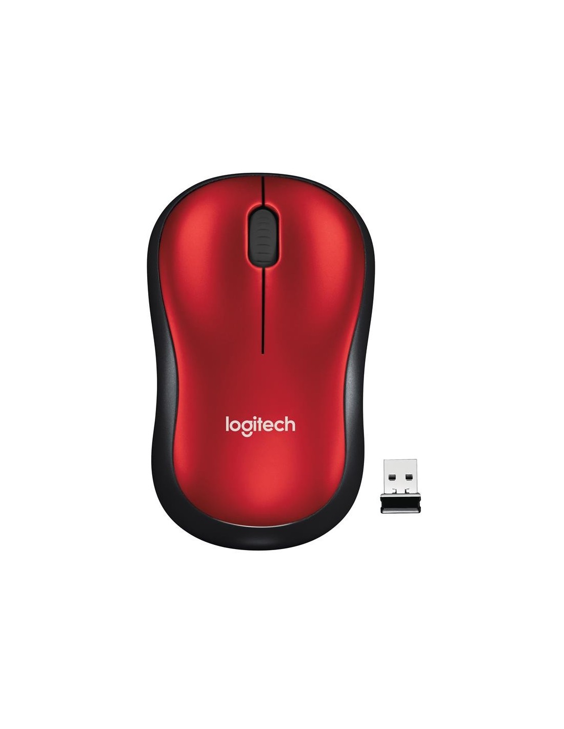RATON LOGITECH M185 WIRELESS RED