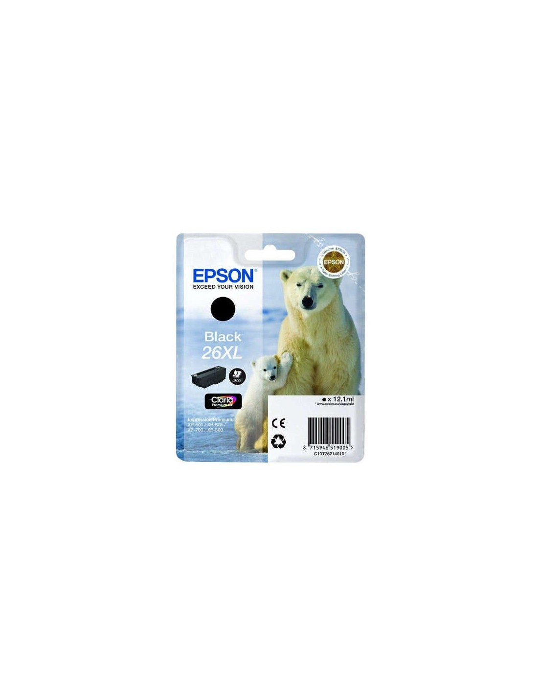 TINTA EPSON C13T26214012 BLACK 26XL T2621
