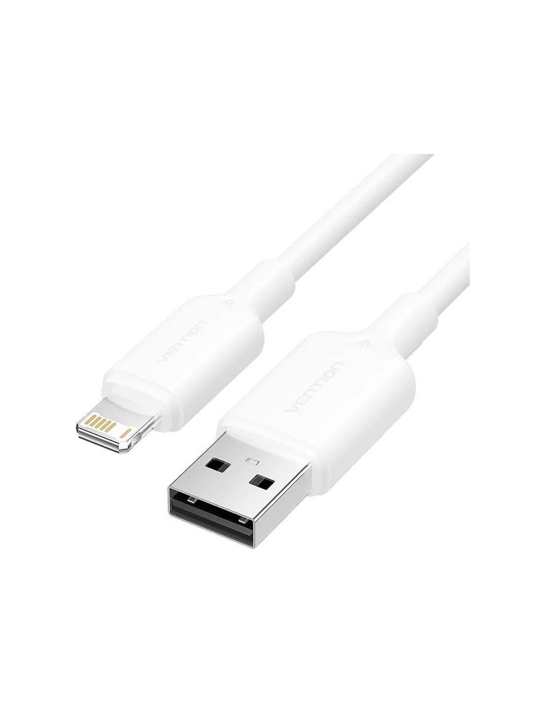 CABLE VENTION USB-A 2.0 - LIGHTNING 2.4A 1M WHITE